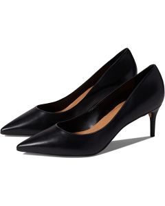 Carrano Valentina Pointed-Toe Leather Pumps-Black