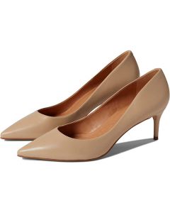 Carrano Valentina Pointed-Toe Leather Pumps-Nude