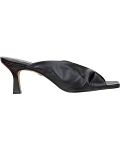 Carrano Sage Slide Leather Sandal- Black